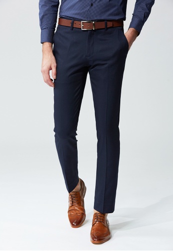 Buy Life8 Business Casual Slim Pants 11099 Blue Online Zalora Malaysia