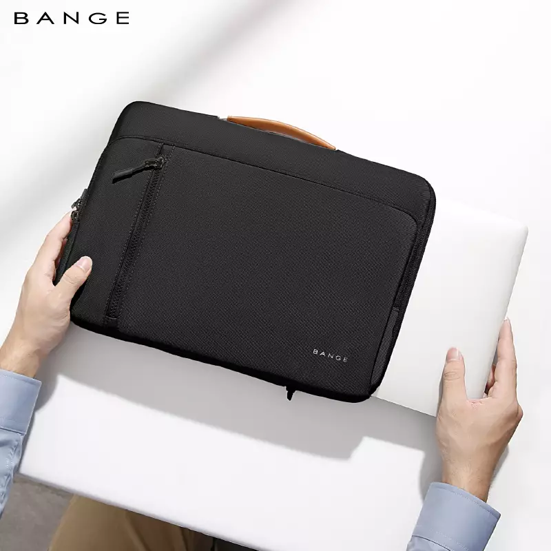Tas Jinjing Kantor Kerja Laptop Laptop briefcase BANGE BG6802  15.6 inch - Black