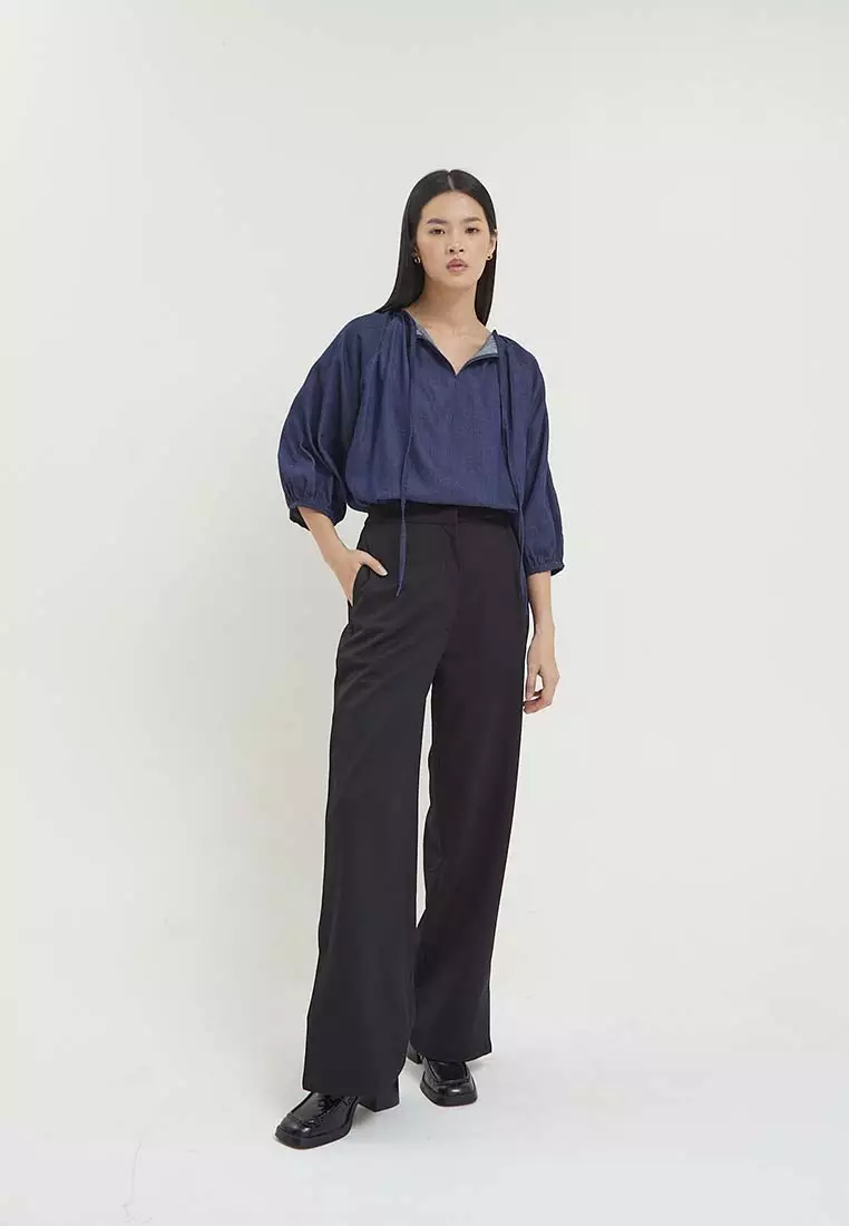 Velvet at Bobo -  Naira Flare Pants with slit