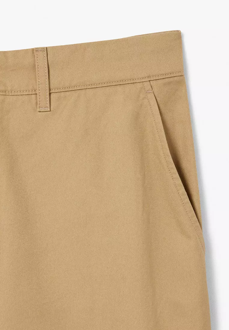 Regular Fit Gabardine Chino Bermuda Shorts