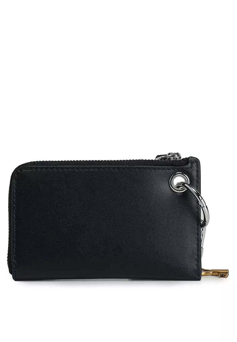 MARC JACOBS THE WALLET ブラック Marc Jacobs The Leather Top Zip Black Multi Wallet