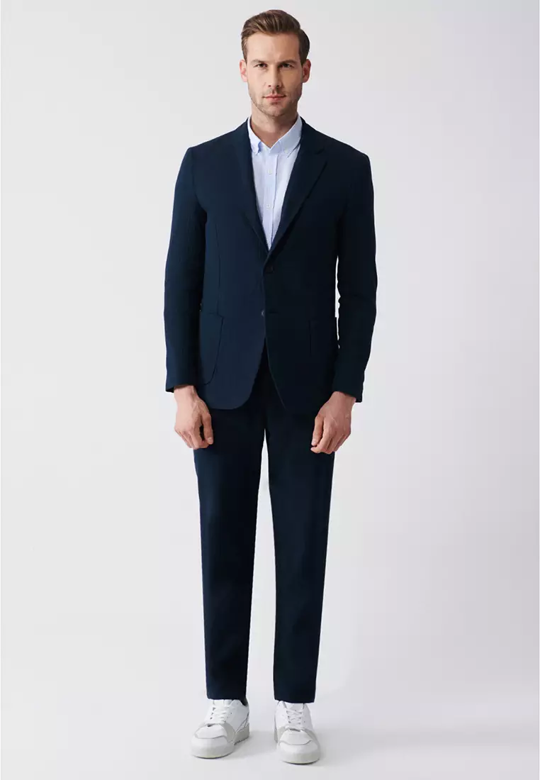 Seersucker Double Slit Jacket