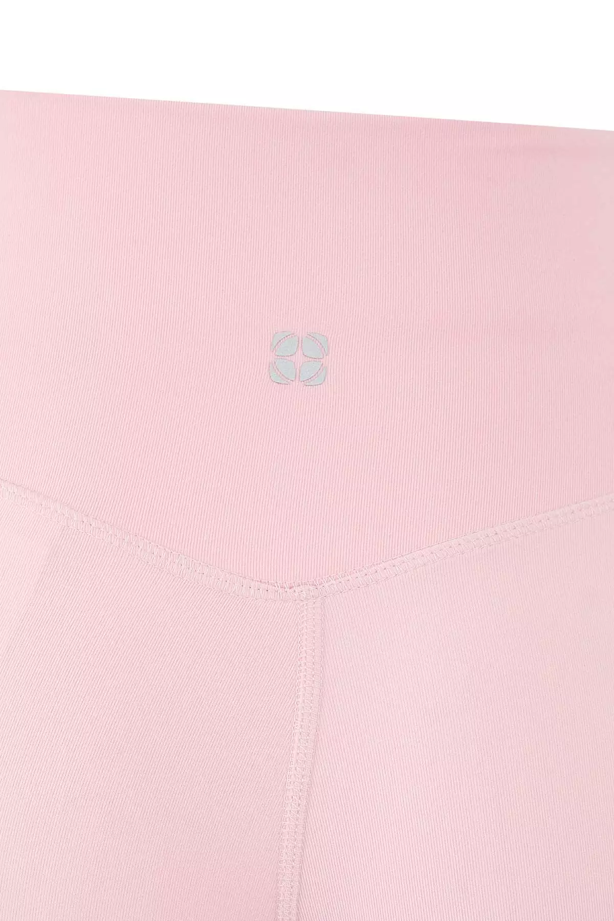 Pink Brushed Soft Inner Waist Pocket Detail Knitted Sports Shorts/Short Leggings