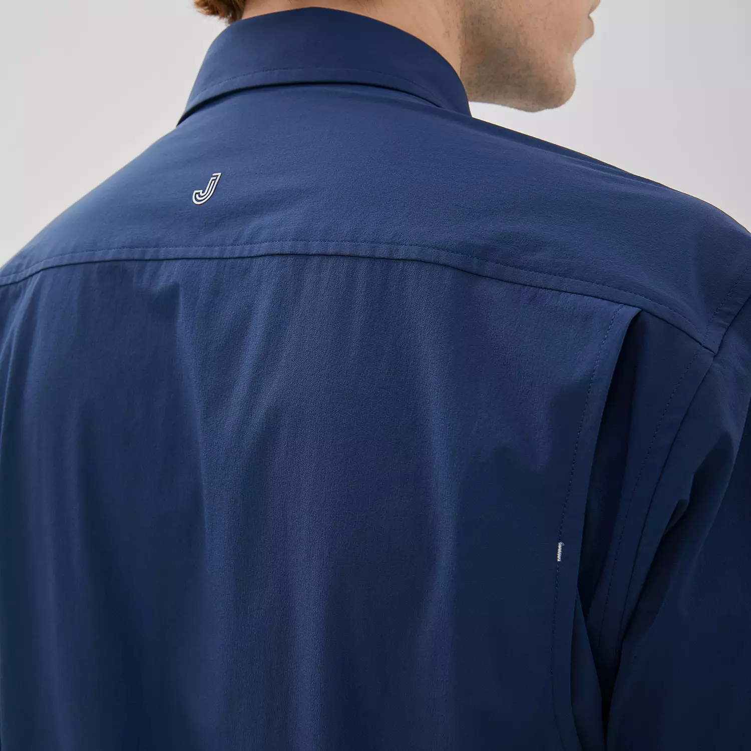 Jobb Marzo Kemeja Pria Lengan Pendek Regular Fit Medium Blue Colour Medium Blue
