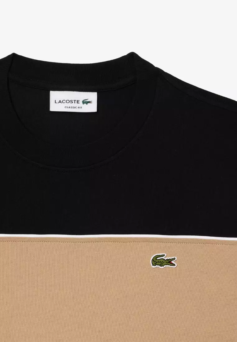 Lacoste plain black t shirt hotsell