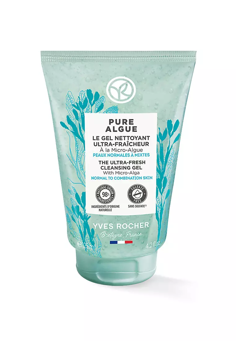 Pure Algue Ultra Fresh Cleansing Gel with Tetraselmis Micro-Algae- 125ml Oxygenates Skin