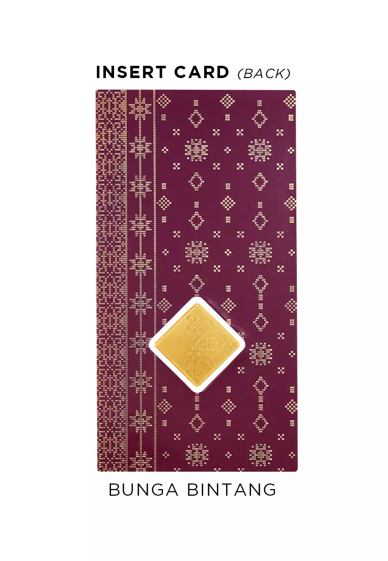 HABIB Songket Collection (Bunga Bintang) | 999.9 Gold Wafer (0.20g)