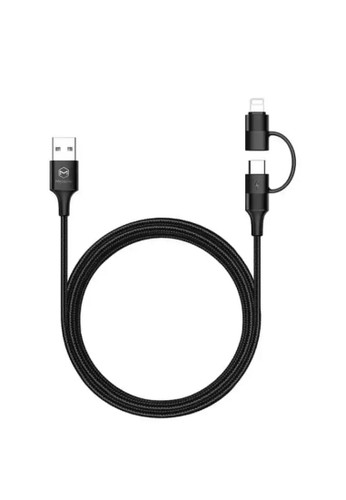 MCDODO multi MCDODO FOR TYPE-C LIGHTNING 2-IN-1 DATA CABLE 1.2M/4FT BLK 24943ESBCAAF38GS_1