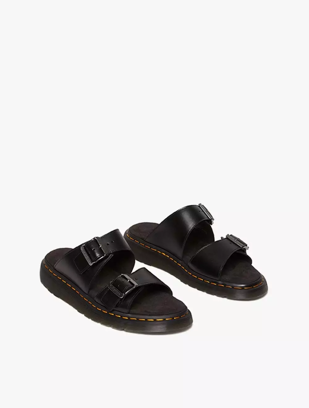 Dr. Martens Josef Analine Leather Buckle Slide Sandals