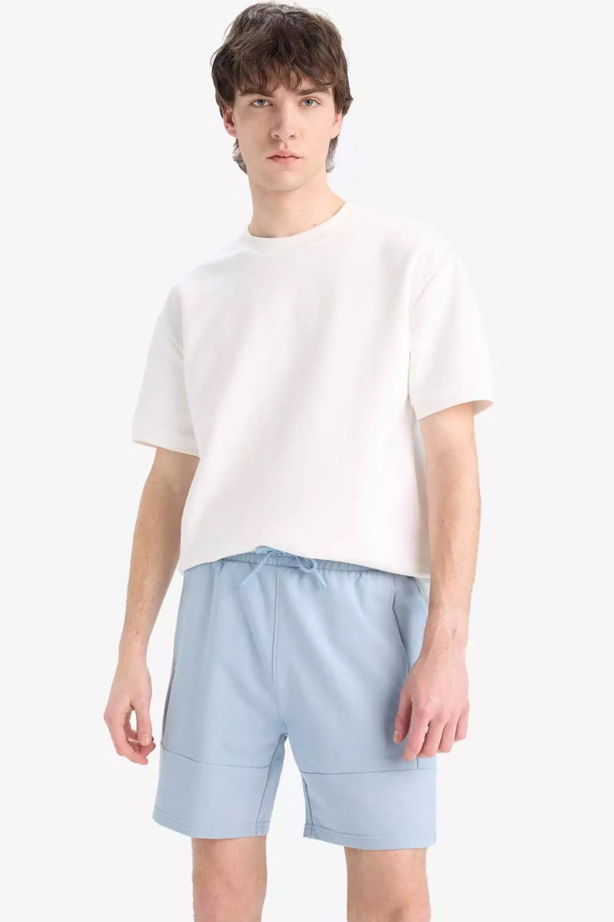 Slim Fit Slim Fit Skinny Leg Basic Straight Shorts B8674Ax25Sp