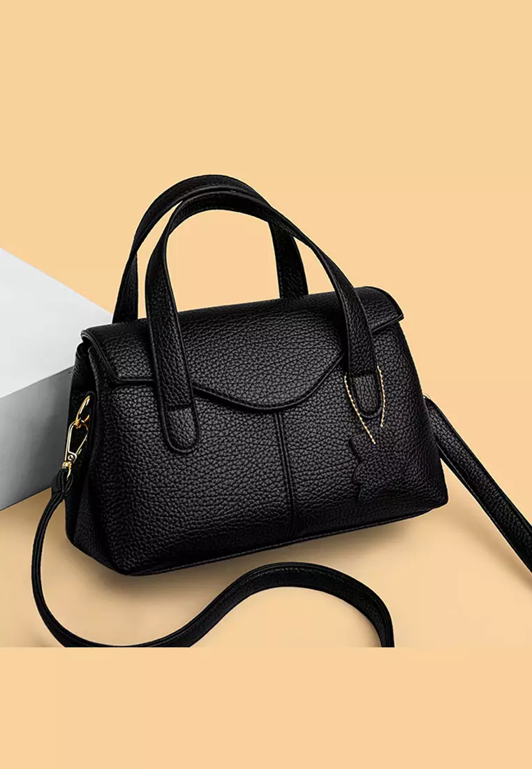 Faux Leather Three Way Flap Handbag JW HD-2834