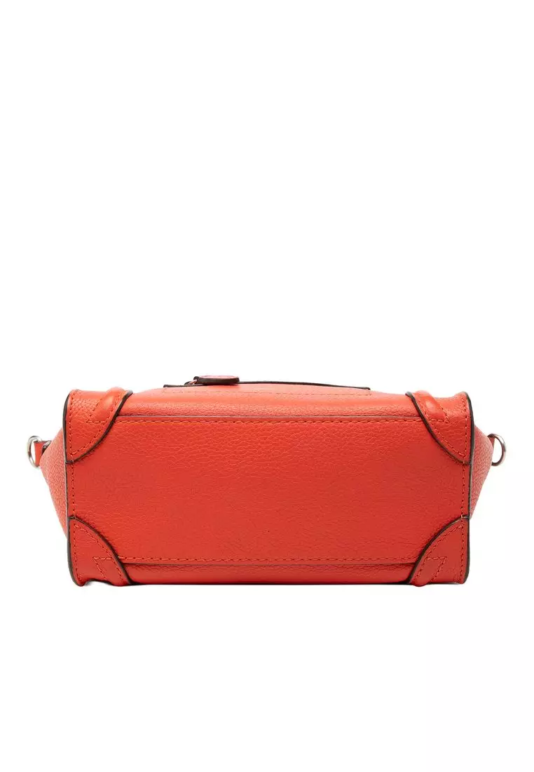 Pre-Loved Celine Nano Leather Luggage Tote