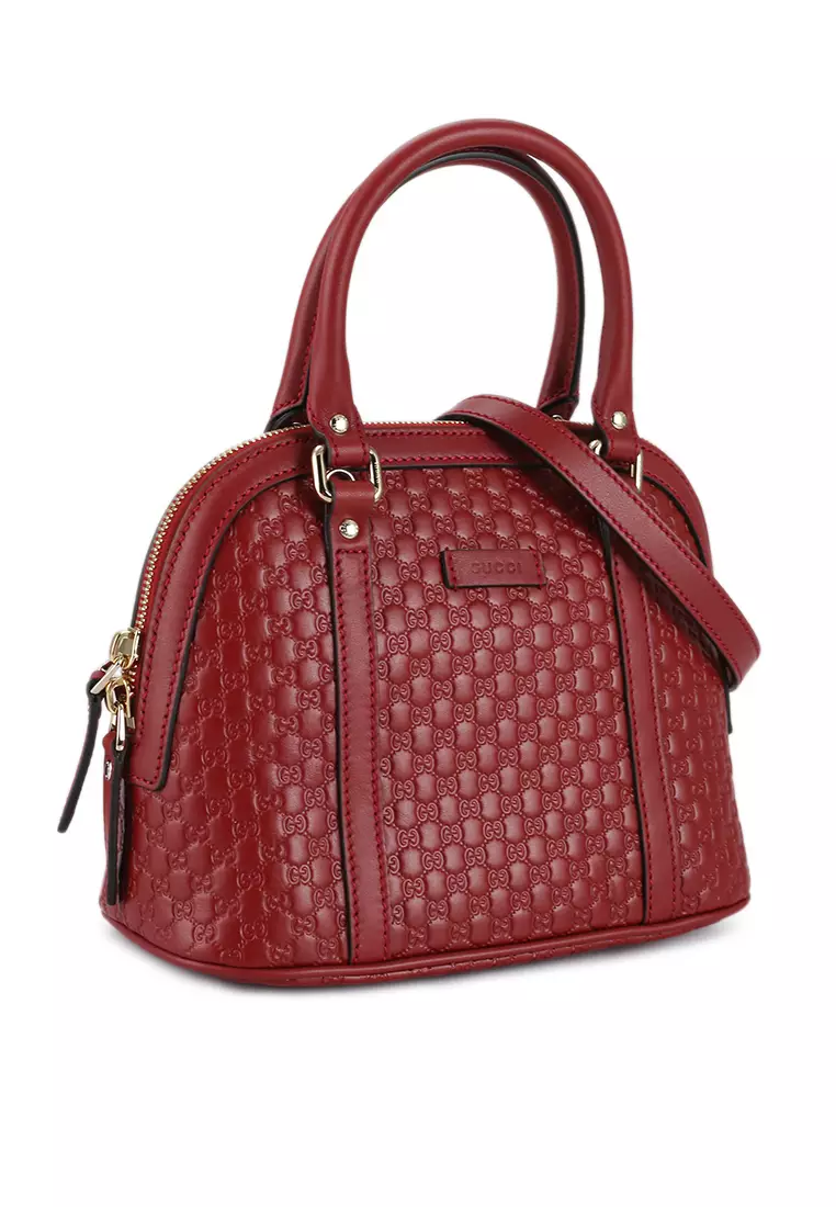 Red top handle best sale handbags