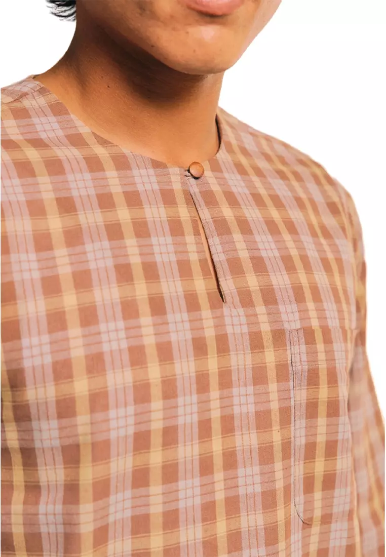 UMMA Arjuna Kurta Bakawali Raya 2024 in Brown