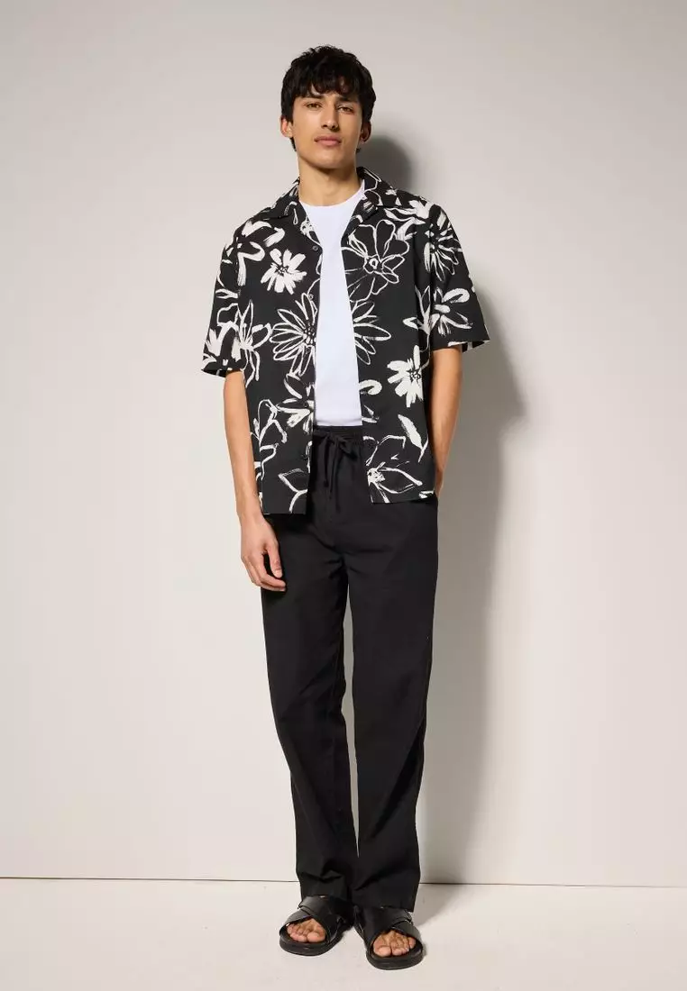 Floral Printed Short Sleeve Shirt