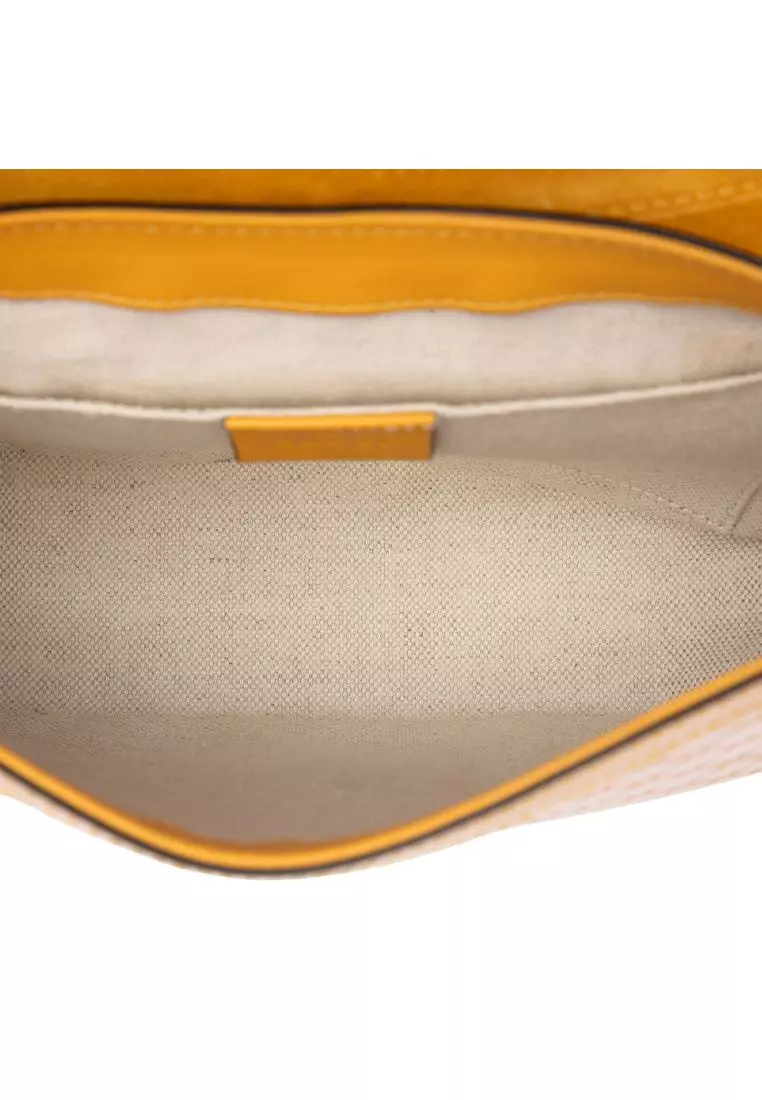Pre-Loved Gucci Small Microguccissima Patent Stirrup Crossbody