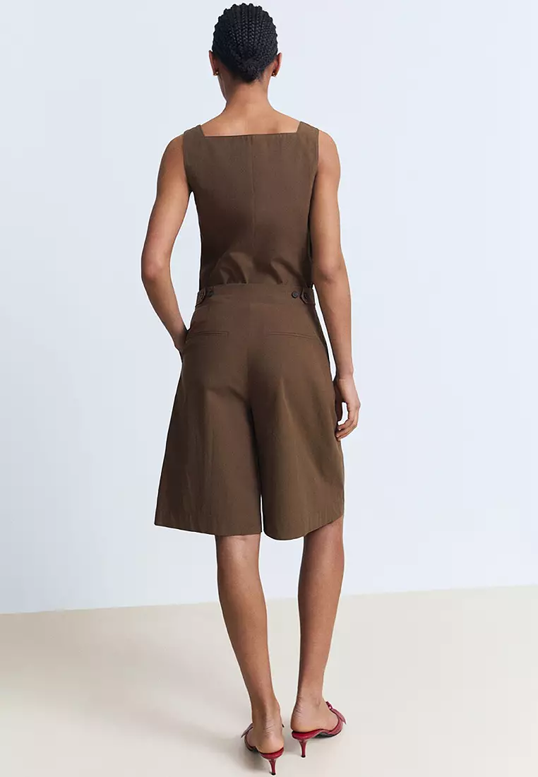 Cotton Suit Bermuda Shorts