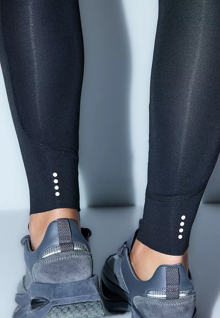 運動緊身褲連額外腹部控制層