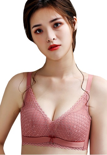 LYCKA red LWJ1213-Lady One Piece Casual Bra Top (Red) 5800BUS3984761GS_1