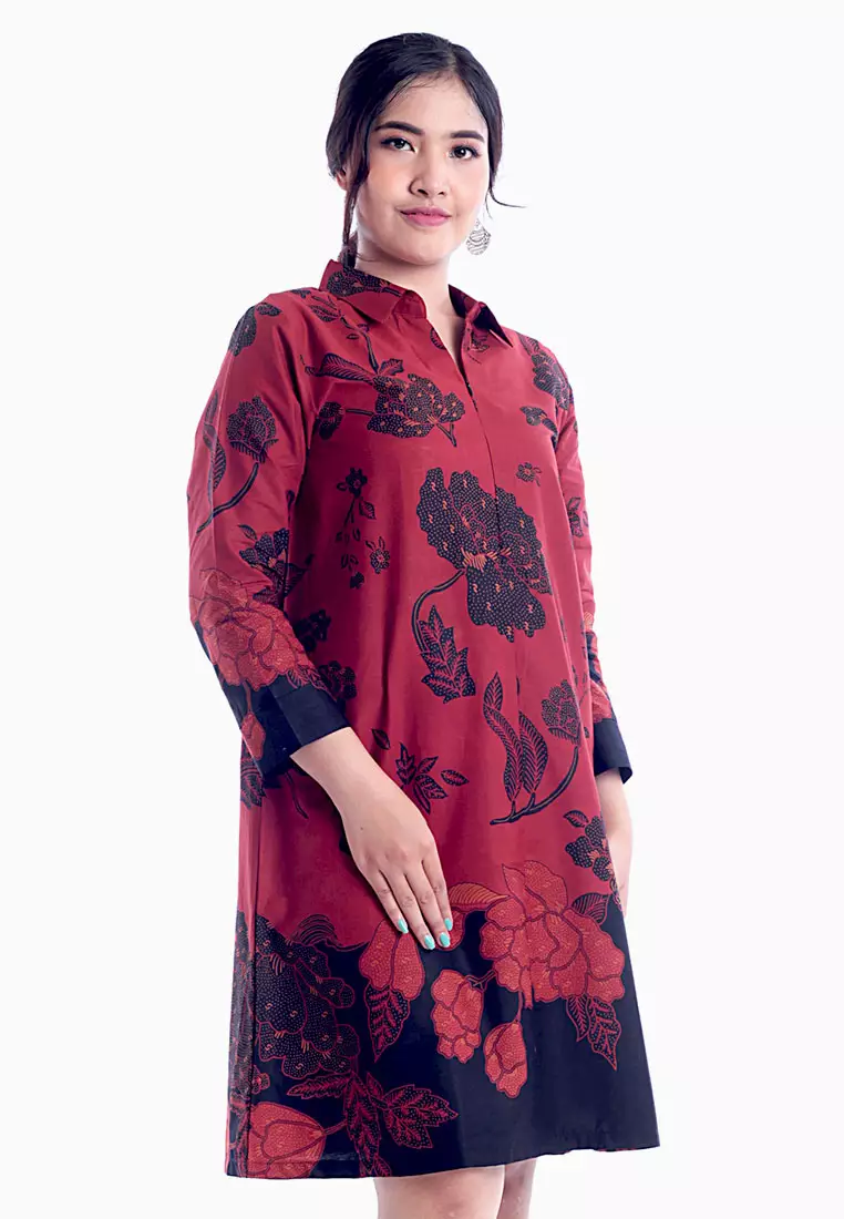 Jual Eaja Aruna Dress Batik Original Zalora Indonesia