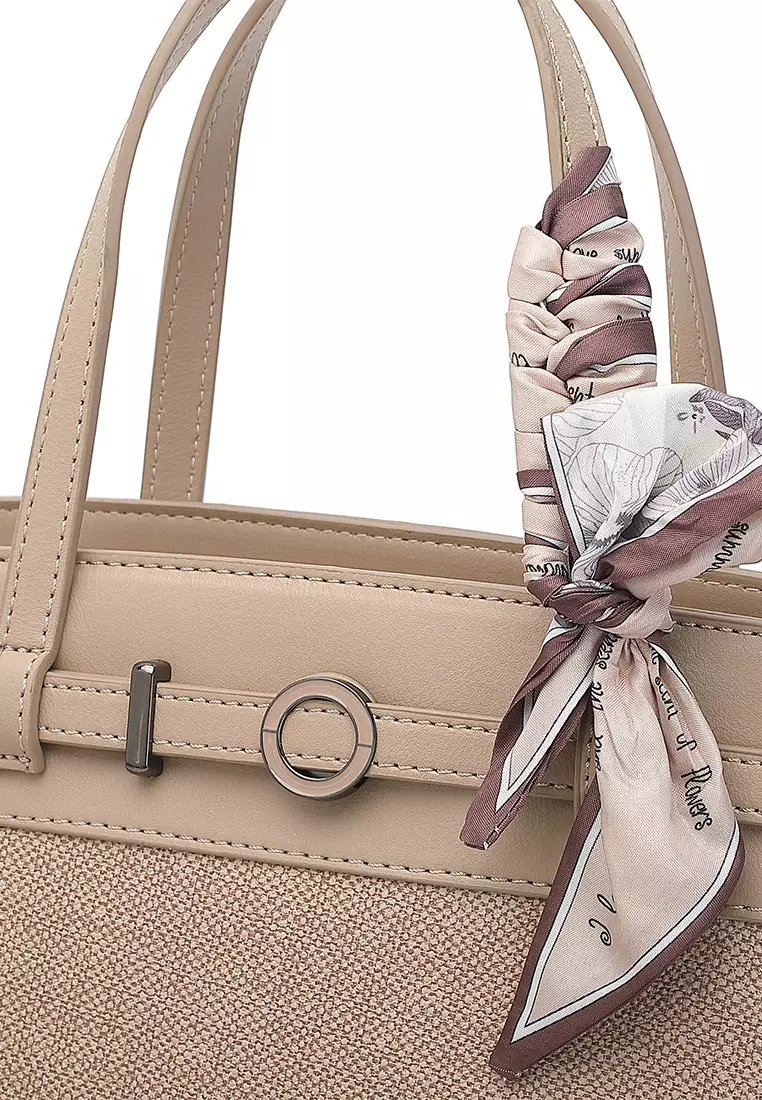 Women's Top Handle Bag / Sling Bag / Crossbody Bag / Shoulder Bag (Tas Tangan Wanita / Tas Selempang Wanita / Tas Bahu Wanita) - Cokelat