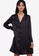 ZALORA BASICS black Satin Shirt Dress 29932AA185661EGS_1