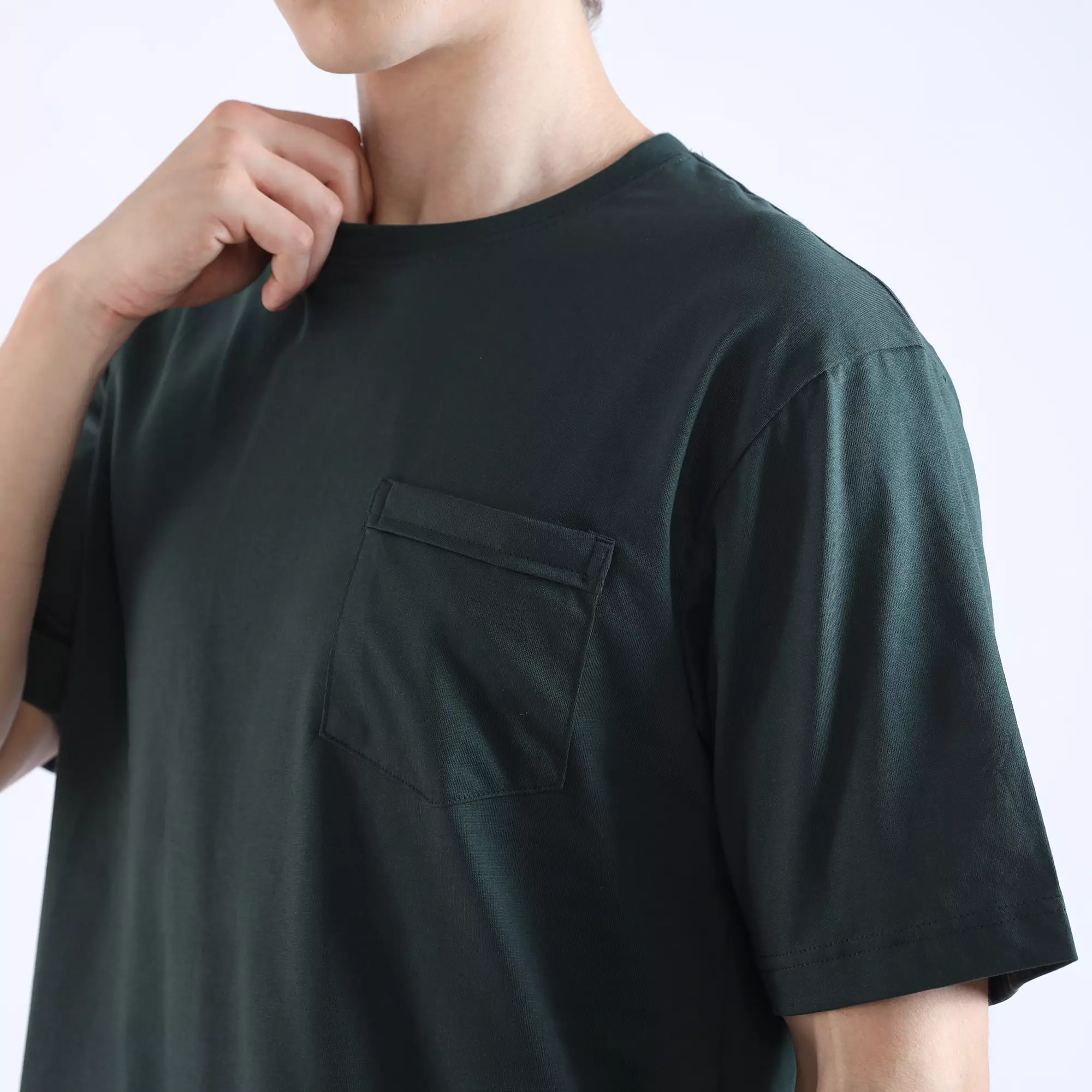 Larusso Regular Fit Premium Pocket Tee - Green Gables