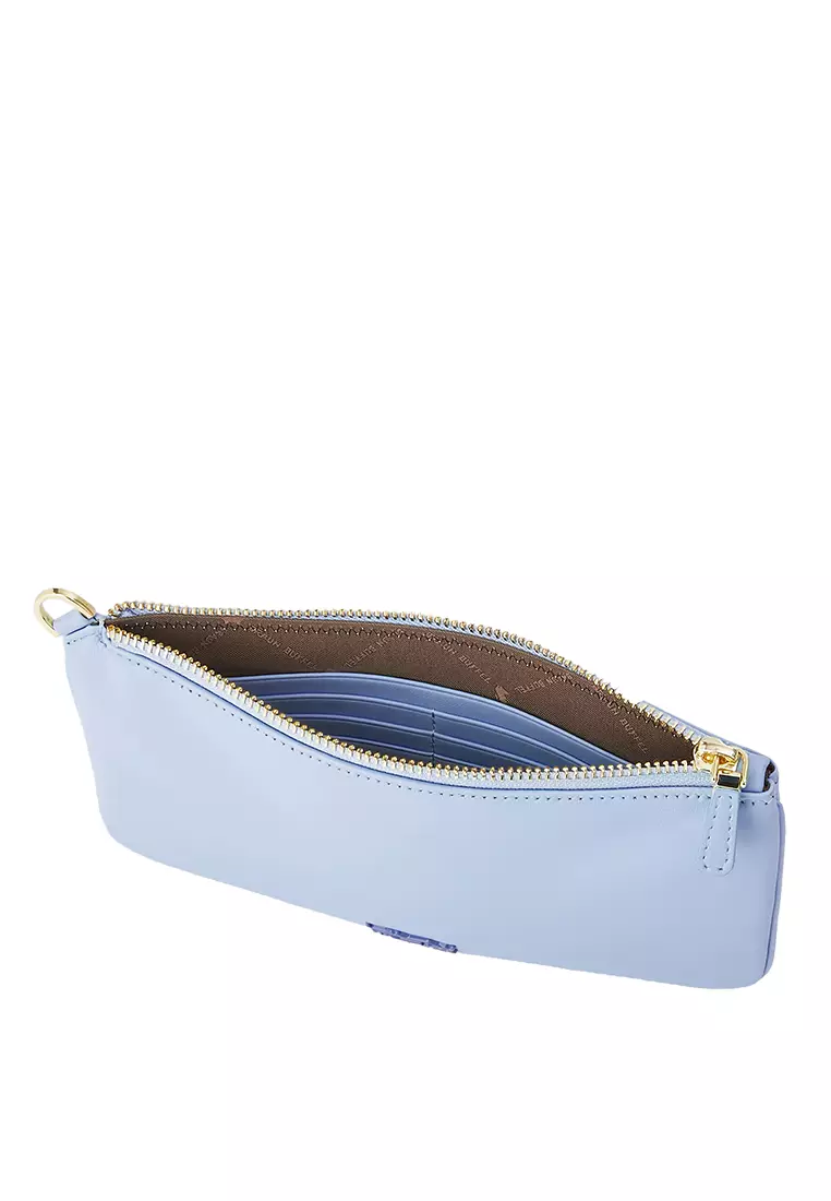 Braun Buffel Pommes Zip Top Wristlet