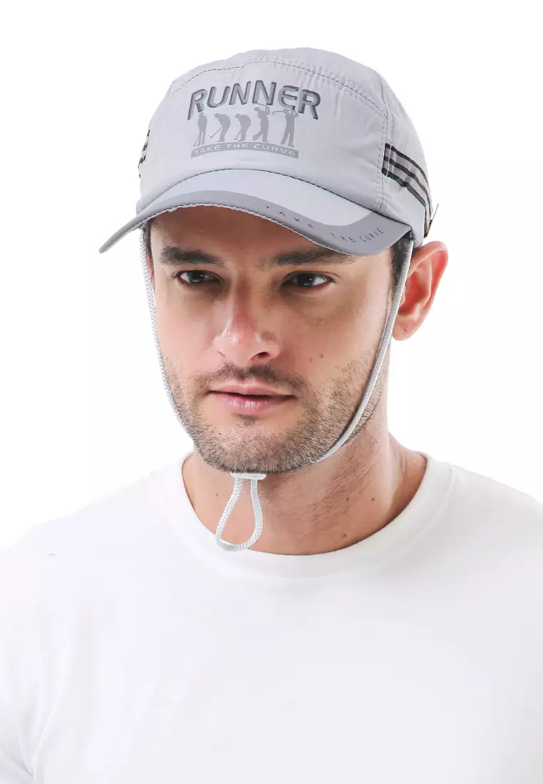 Jahari Topi Baseball Pria Wanita Resizable Strap Sporty Cap Material Polyester ORIGINAL - Gray