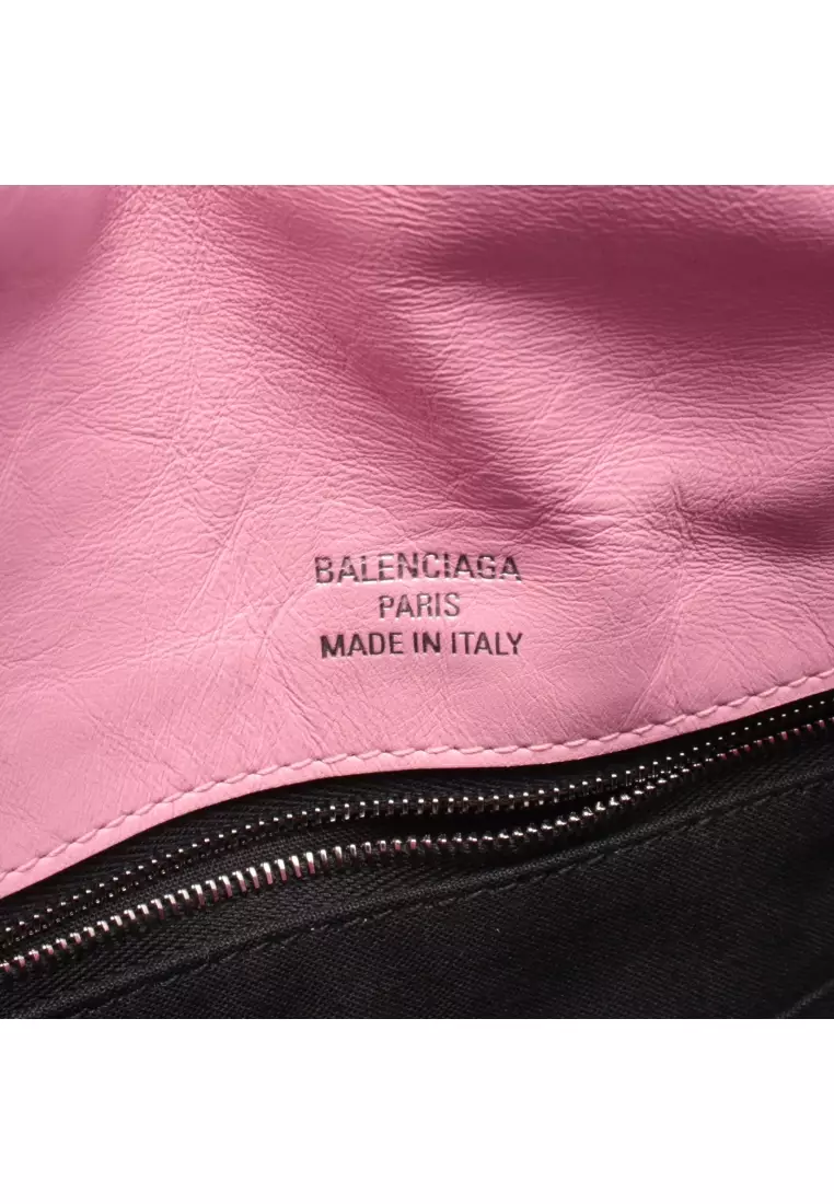 Pre-Loved BALENCIAGA Monaco sling bag one shoulder bag leather pink