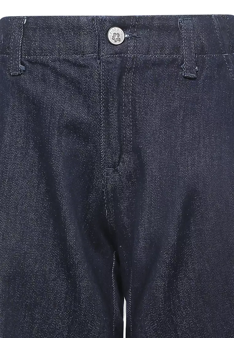Pito Dito Girl Syrniki Celana Kulot Denim Anak Biru Indigo - Size 4