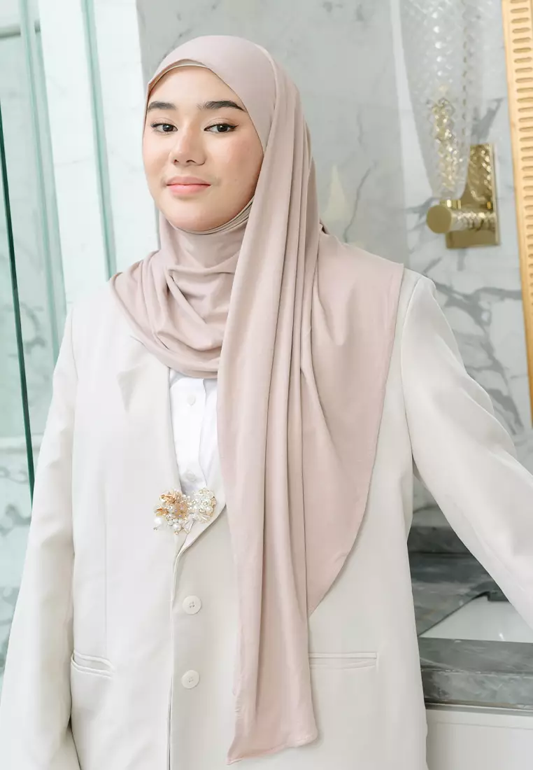 Tana Oval Shawl Nude Cream
