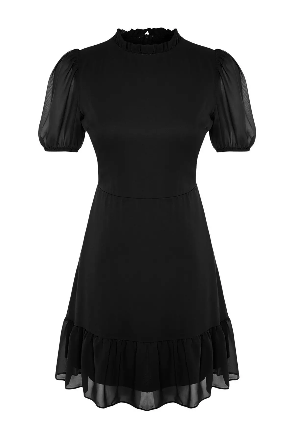 Flared Chiffon Dress