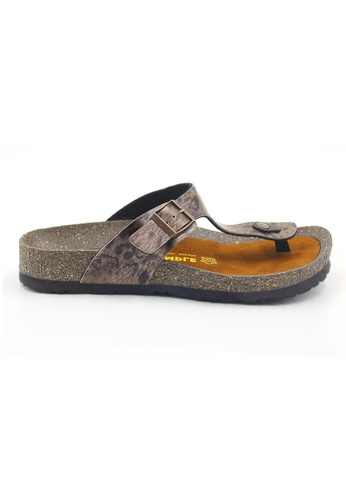 SoleSimple multi Rome - Leopard Bronze Sandals & Flip Flops & Slipper 7A15ESH604A151GS_1