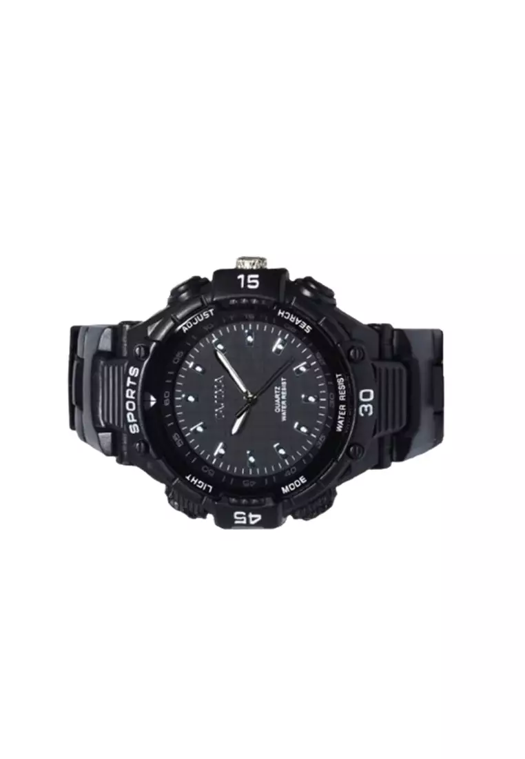 Jam Tangan Pria Tajima Analog Sport 5092 Water Resist ORIGINAL - Black