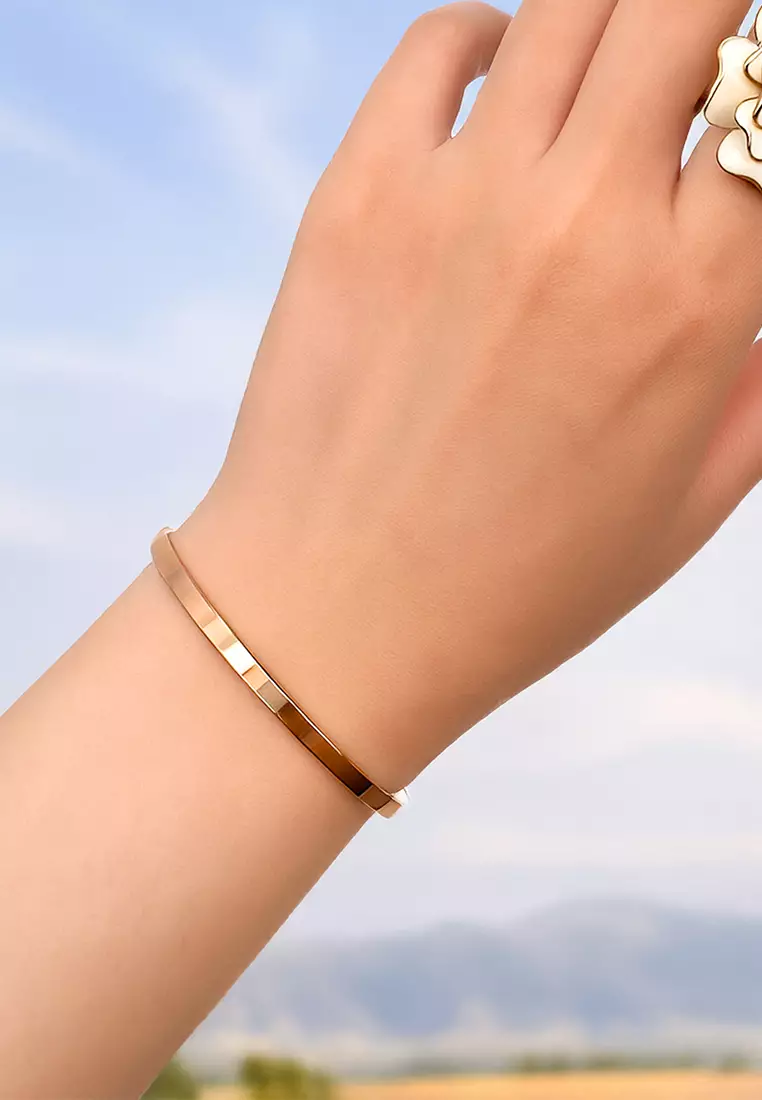 Avenue Classic Cuff Bangle Rose Gold