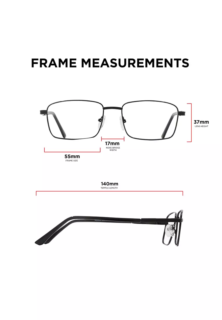 3036 Metal (C4-Gold) Anti-Radiation Computer Eyeglasses for Men/Women