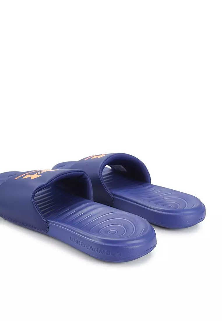 Mens blue slides shop