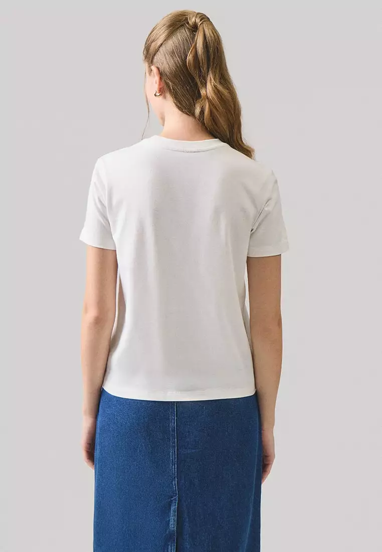 Chain Stitch Graphic T-Shirt