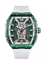 綠色、黑色、白色