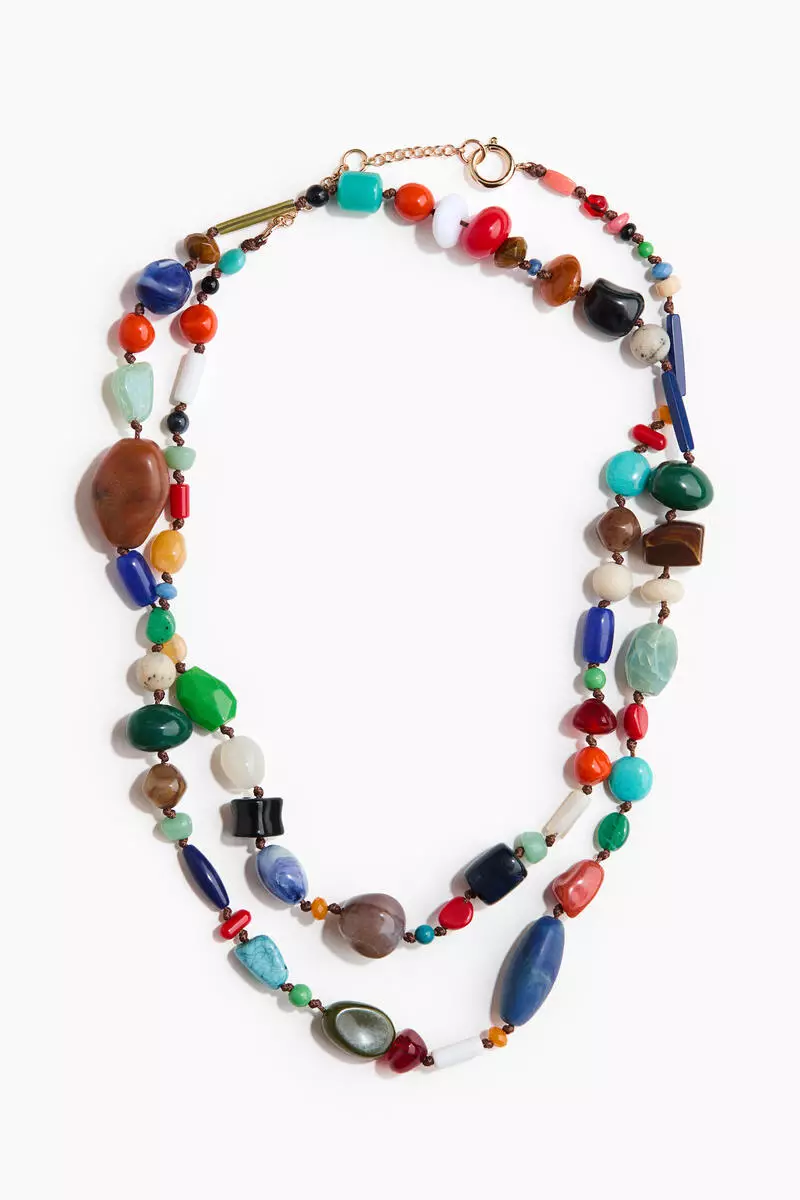 Long beaded necklace