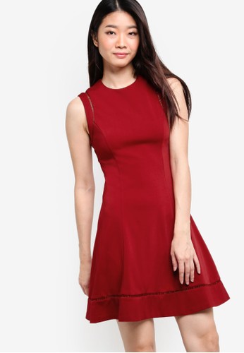 Collection Seam Detail Fit and Flare Dress