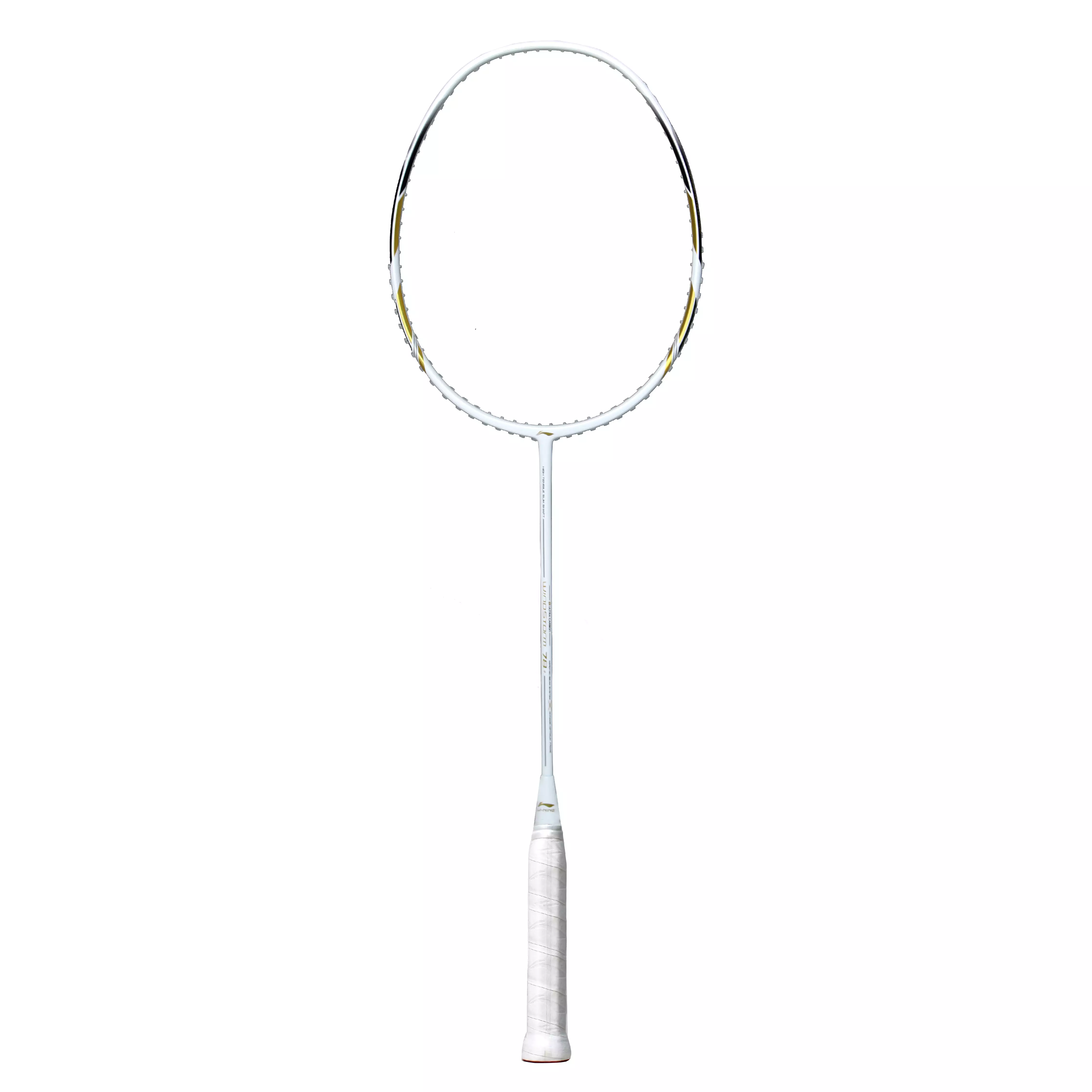 Li-Ning Badminton Racket Windstorm 78+ White/Gold/Black - AYPP504-4 Free Cover Kain + String