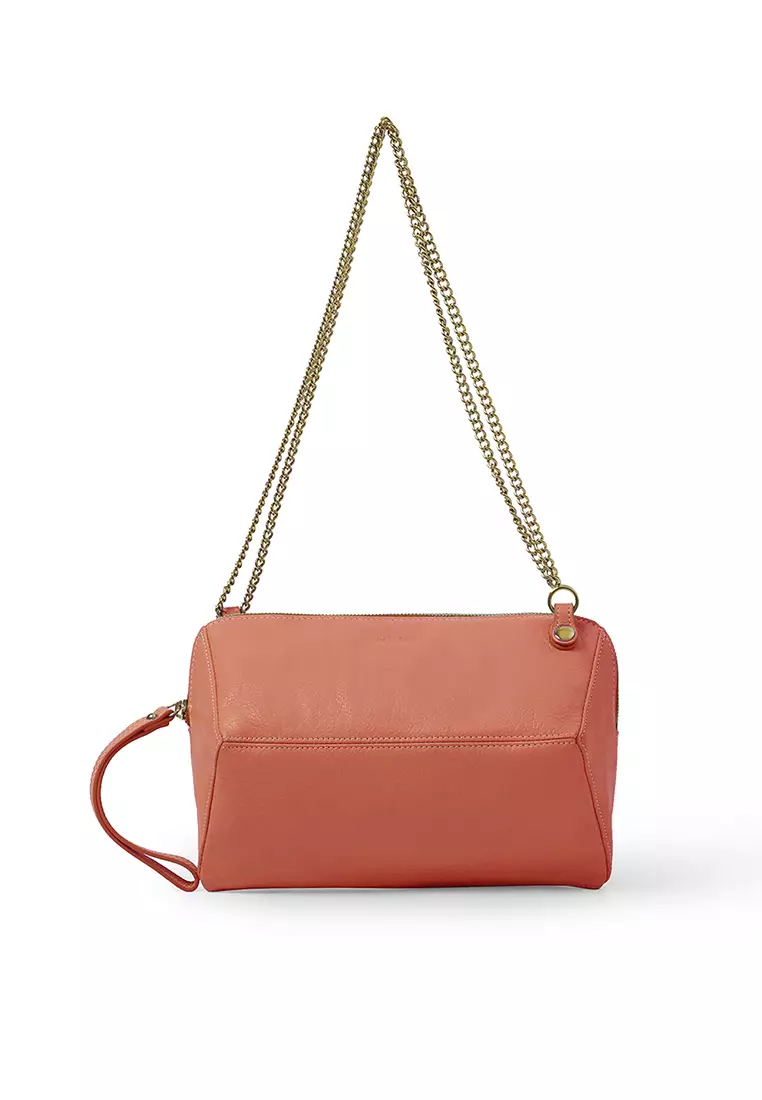 Coach C3308 Nolita 19 Top Handle Bag in Light Khaki Signature Coated Canvas  and Chalk Smooth Leather with Removable Strap - Women's Clutch / Purse Bag