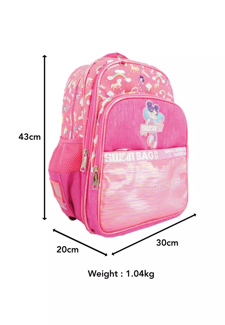 Buy Swan SWAN Smile Design School Bag (XXL) Beg Sekolah Online | ZALORA ...