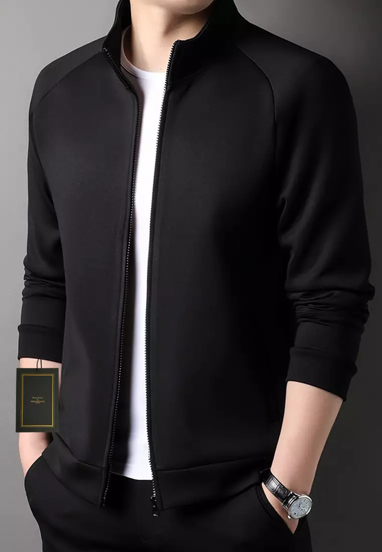 Slim Stand Collar Zipper Jacket TX-YH708
