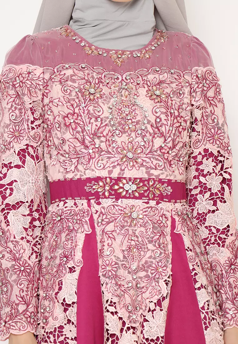 Bibiq Gamis Brokat Satin