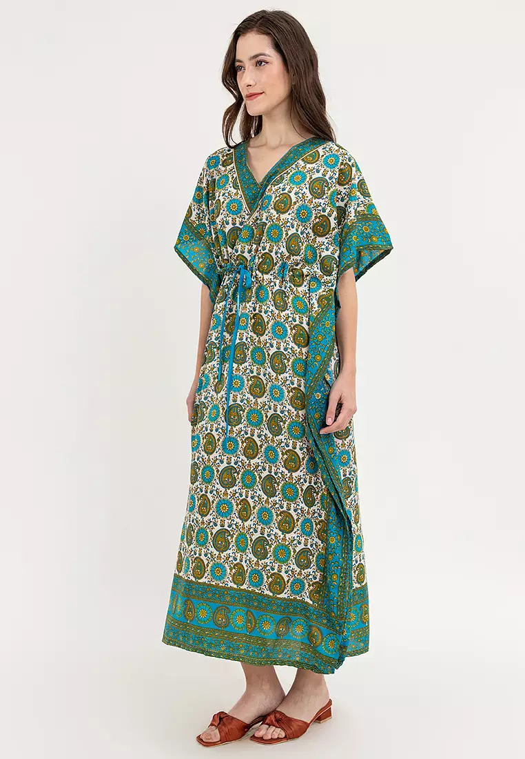 Victoria Vneck Kaftan Dress