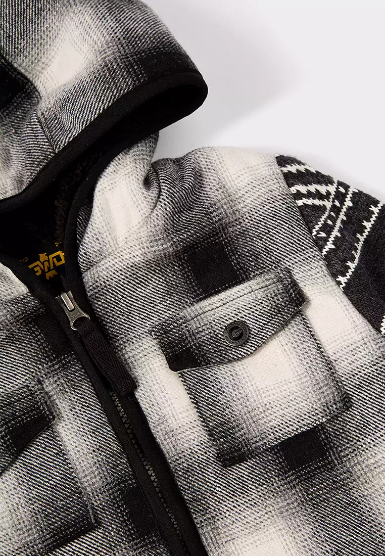 Bordalo  Yarn Dyed Check  Jacket with Borg Lining