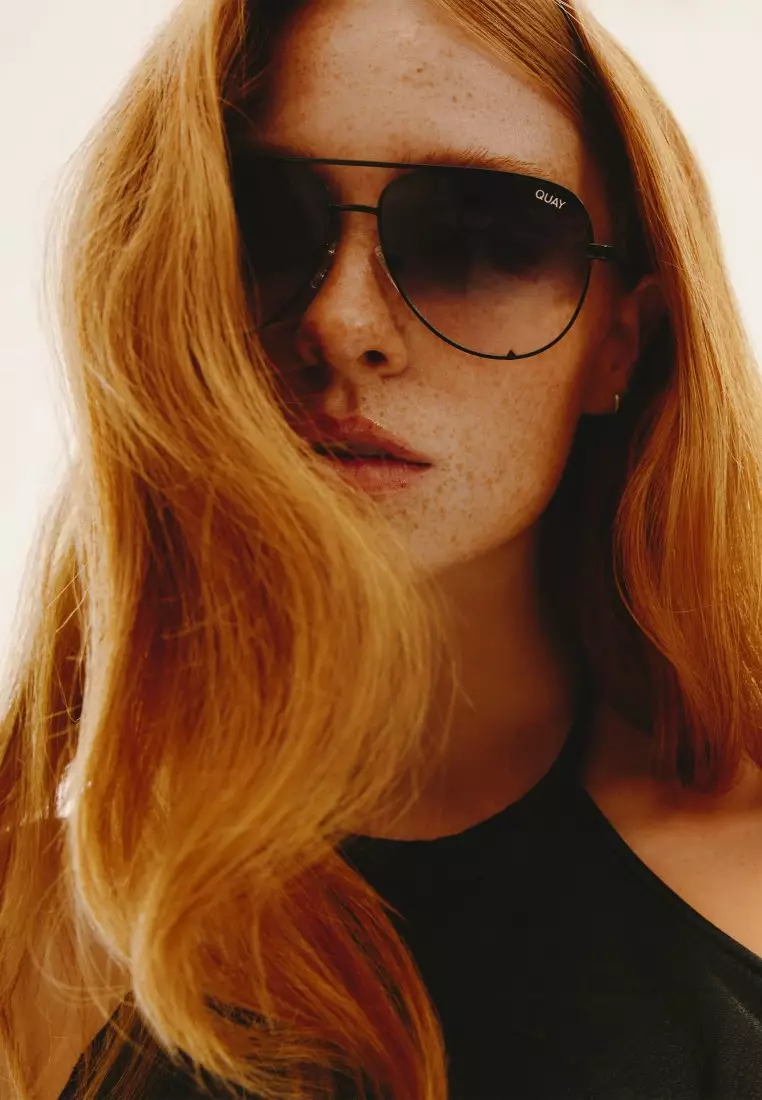 High Key Extra Large Sunglasses - Black/Fade